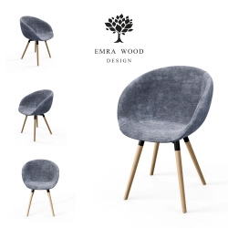 Krzesło KR-502 Ruby Kolory Tkanina Loris 97 Design Italia 2025-2030